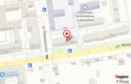 Городская поликлиника №2 в Ставрополе на карте