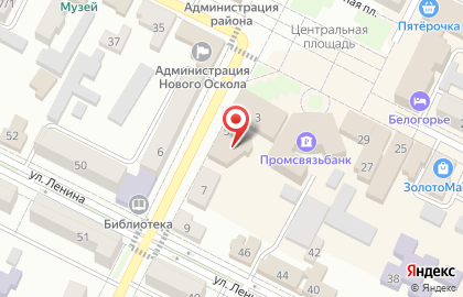 Магазин косметики и бытовой химии Магнит Косметик в Новом Осколе на карте