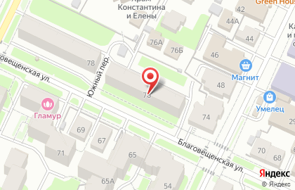 Промспецстрой на Благовещенской улице на карте