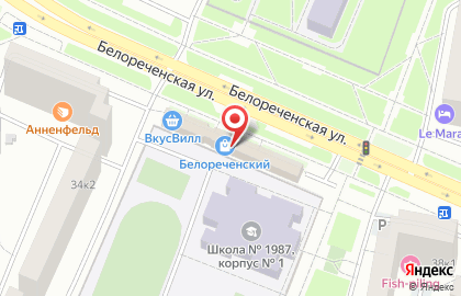 Автошкола в Москве на карте