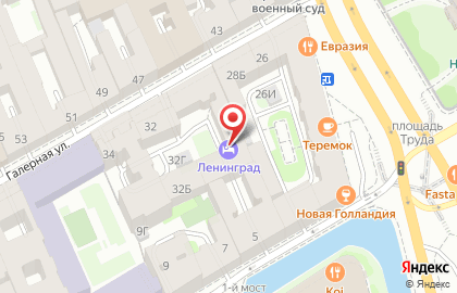 Отель Ленинград в Санкт-Петербурге на карте