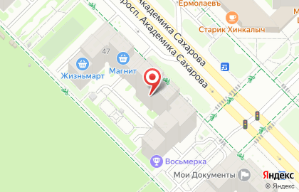 Спортивный клуб Восьмерка на проспекте Академика Сахарова на карте