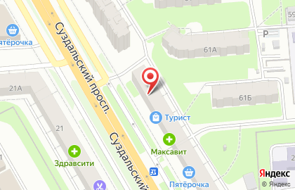 Аптека Апрель во Владимире на карте