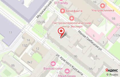 Стройдеталь на улице Красного Курсанта на карте