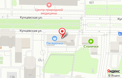 Магазин цветов tsvety.ru на улице Кунцевской на карте