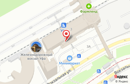 Продовольственный магазин на Привокзальной площади на карте