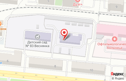 Детский сад №42 на Октябрьском проспекте на карте