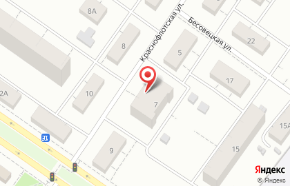 Парикмахерская Милена на Краснофлотской улице на карте