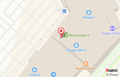 Семейный развлекательный центр Выше радуги в Санкт-Петербурге на карте