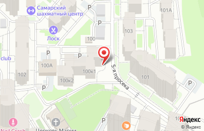 Водомат Живая вода в Октябрьском районе на карте