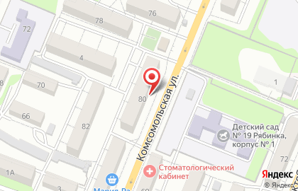 Медицинский центр на Комсомольской на карте