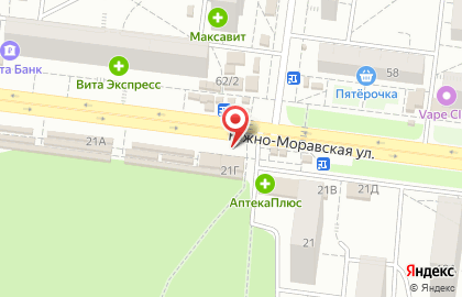 Магазин Мясной мир на Южно-Моравской улице на карте