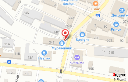 Агентство недвижимости Очаг на Базарной улице на карте