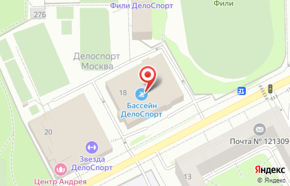 Спортивный клуб каратэ Атлант на Большой Филевской улице на карте