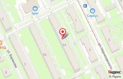 Агентство недвижимости Золотое руно на улице Черняховского на карте