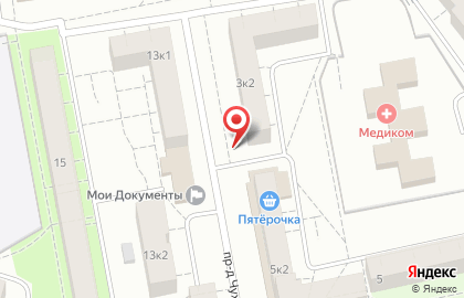 Киоск по продаже печатной продукции, Гатчинский район на улице Авиатриссы Зверевой на карте