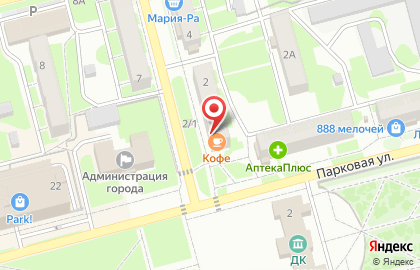 Киоск по продаже фруктов и овощей в Барнауле на карте