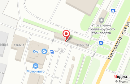 Магазин одежды и обуви Планета на Комсомольской на карте