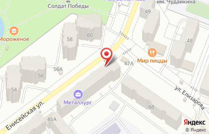 Магазин Горилка на Енисейской улице на карте