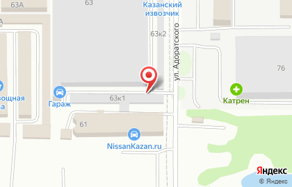 Автомастерская на улице Адоратского на карте