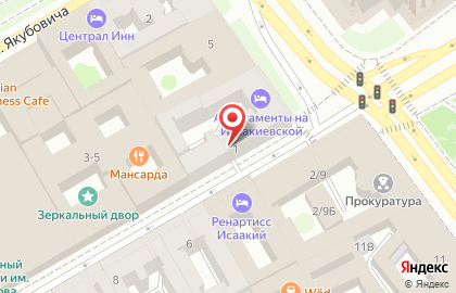 Такси Санкт-петербург на Почтамтской улице на карте