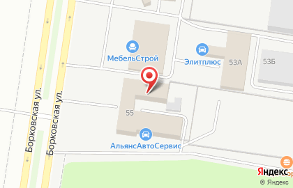 Ирэна на Борковской улице на карте