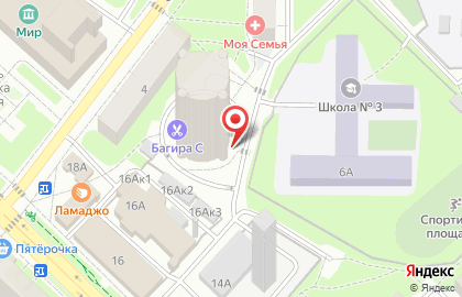 Продуктовый магазин в Москве на карте