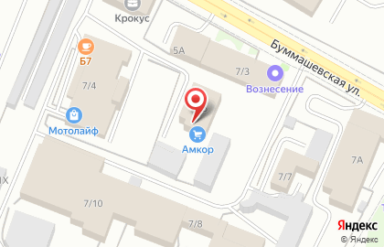 Оптовая фирма Амкор на карте