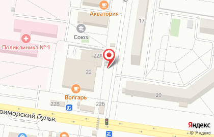 День & Ночь на Приморском бульваре на карте