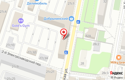 Химчистка Станд Арт на Электрозаводской улице на карте