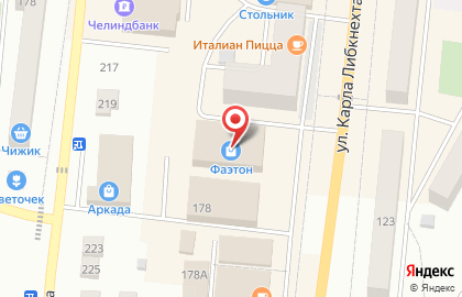 Мебельный магазин Интерио на улице Карла Либкнехта на карте