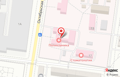 Больница Зарайская Центральная Районная Больница на Октябрьской улице на карте