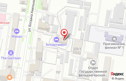 Общежитие гостиничного типа на улице Б.Хмельницкого на карте