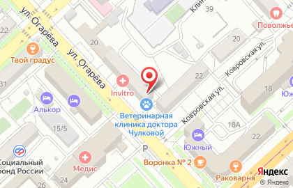 Ателье в Волгограде на карте