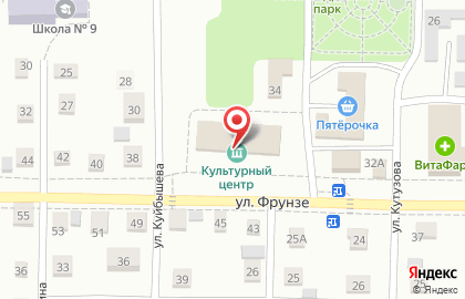 ДЮСШ Успех на улице Фрунзе на карте