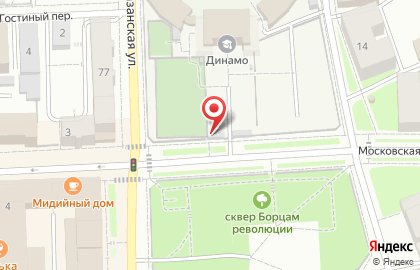 Продуктовый магазин Три толстяка на Московской улице на карте