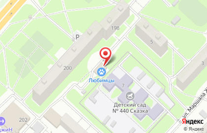 Ветеринарная клиника Любимцы на карте