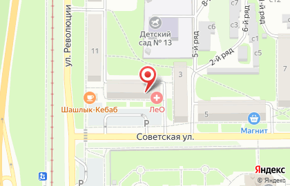 Служба заказа товаров аптечного ассортимента Аптека.ру на Советской улице в Осинниках на карте