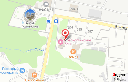 Баня, МП Красноглинские бани на карте