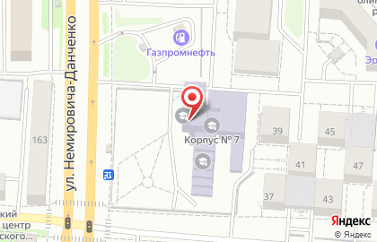 Новосибирский государственный технический университет на улице Немировича-Данченко на карте