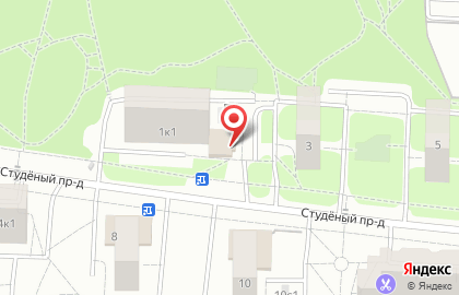 Банкомат СберБанк в Студёном проезде, 1 к 1 на карте