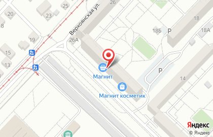 Сеть супермаркетов Магнит в Краснооктябрьском районе на карте