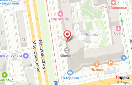 Врач на дом на Московской улице на карте