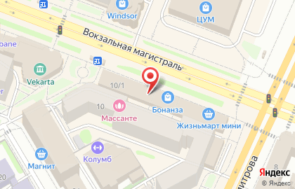 Фирменный магазин Крестьянское хозяйство на Площади Гарина-Михайловского на карте