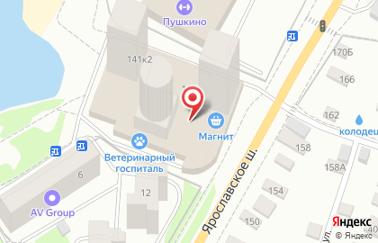 Фитнес клуб Delphine на Ярославском шоссе на карте