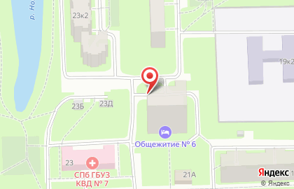 Общежитие, СПбГТИ на улице Стойкости на карте