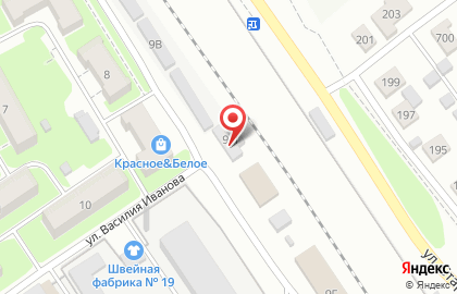 Шиномонтажная мастерская на улице Василия Иванова на карте