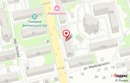 Салон красоты Образ на улице Попова на карте