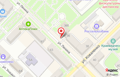 Система пенсионных касс Забота на улице Ленина на карте