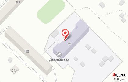 Детский сад, пос. Уемский на карте